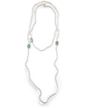Izabel Display Mega Pearl Cubic-Zirconia Necklace - White