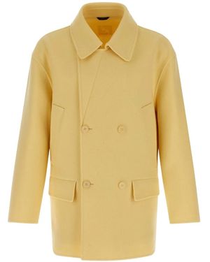 Fendi ダブルコート - イエロー