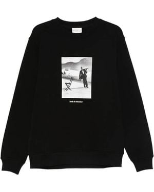 Drole de Monsieur Ice Skating Waiter スウェットシャツ - ブラック