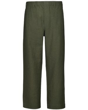 Commas Resort Elasticated-Waistband Trousers - Green