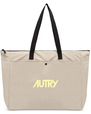 Autry Tote Bag Mit Logo - Natur