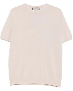 Canali Short-Sleeve Crew-Neck T-Shirt - Natural