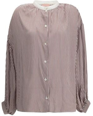 Kristina Ti Hemd mit weiten Ärmeln - Pink