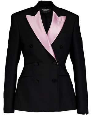 Tom Ford Double-Breasted Blazer - Black