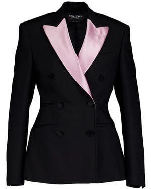 Tom Ford Double-Breasted Blazer - Black