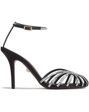 ALEVI Embellished-Strap Sandals - White