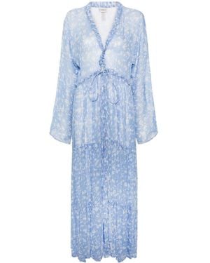 Evarae Talia Abstract-Print Maxi Dress - Blue