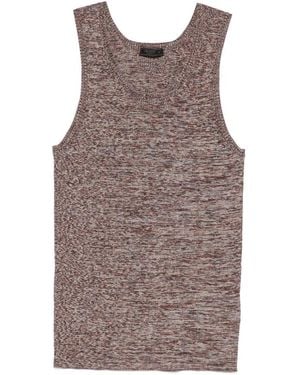 Prada Gebreide Katoenen Tanktop - Bruin