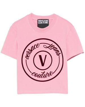 Versace Jeans Couture ロゴ Tシャツ - ピンク
