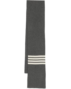 Thom Browne Bufanda a rayas - Gris