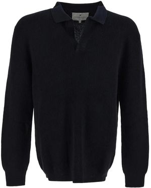 Seven Gauge Cotton Polo Shirt - Blue