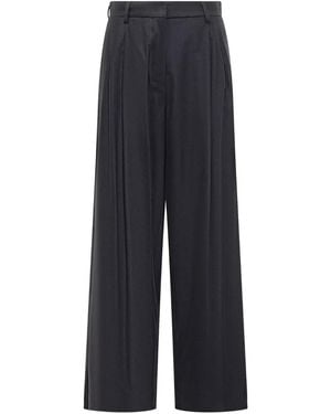 Max Mara Pleated Pants - Blue