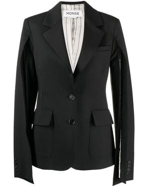 Monse Blazer Con Spacchi Sulle Maniche - Nero