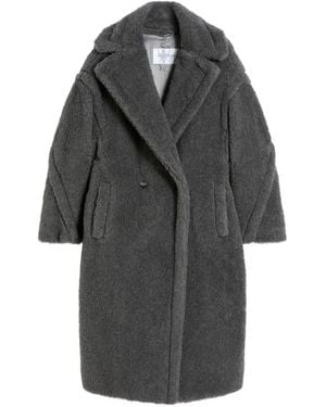 Max Mara Teddy Bear Double-Breasted Coat - Grey