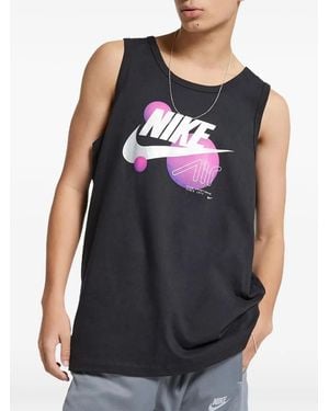 Nike Air-Logo Sleeveless Tank Top - Blue