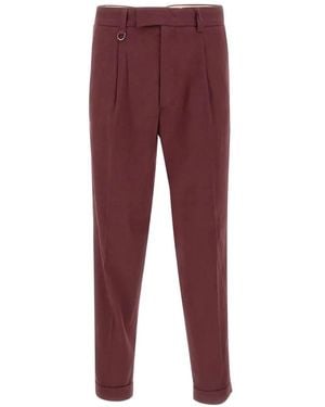 Paolo Pecora Duomo Pleated Pants - Red