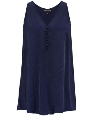 Emporio Armani Armure Blouse - Blue