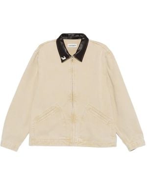 Carne Bollente Polo-Collar Zip-Fastening Jacket - Natural