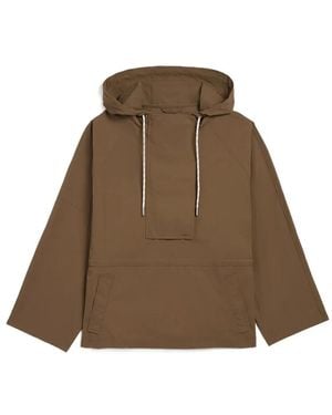 Apparis Sky Hooded Windbreaker - Brown