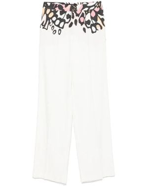 Marc Cain Printed Trousers - White
