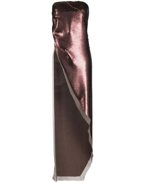 Rick Owens Luxor Asymmetric Sequinned Top - Purple