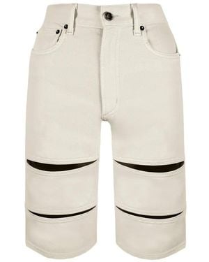 Contessa Mills Arcana Jeans-Shorts Mit Cut-Out - Natur
