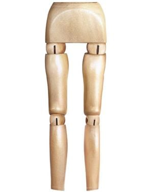 Jean Paul Gaultier Wood Body Printed Maxi Skirt - Natural