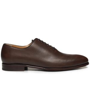Amedeo Testoni Lace-Up Oxford Shoes - Brown