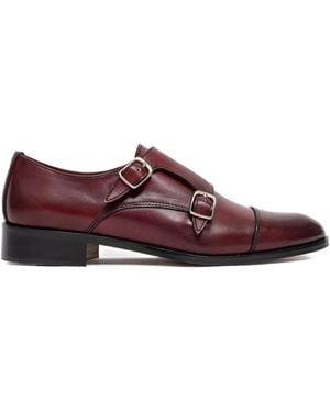 SOMMET Oxford-Schuhe aus Kalbsleder - Lila