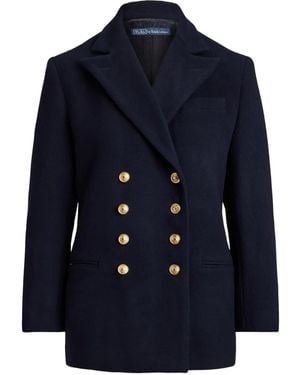 Polo Ralph Lauren Double-Breasted Long-Sleeve Jacket - Blue