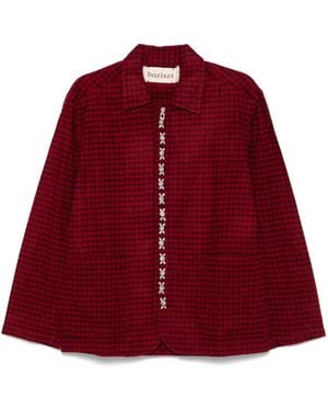BAZISZT Diamplaid Shirt - Red