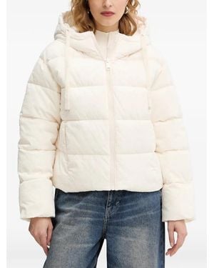 Guess Hooded Puffer Jacket - White