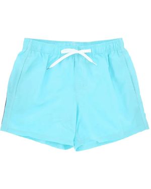 Sundek Logo-Patch Swim Shorts - Blue