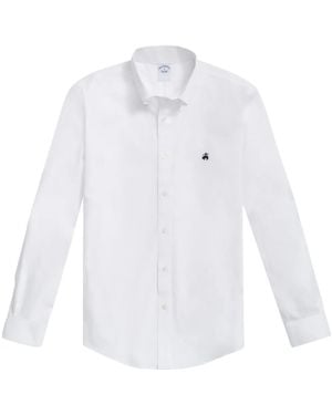 Brooks Brothers Button-Down Cotton Shirt - White