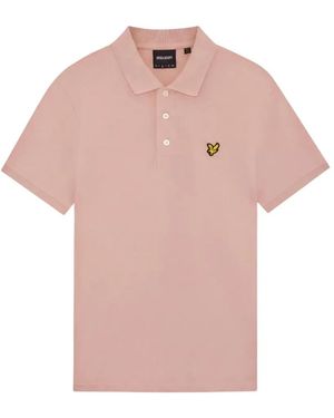 Lyle & Scott Logo-Embroidered Polo Shirt - Pink