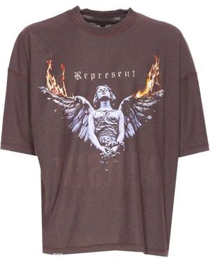 Represent Living Legacy Tour Reversible T-Shirt - Brown