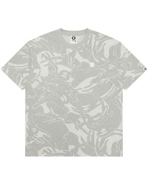 Aape By A Bathing Ape Camouflage-Print T-Shirt - Grey