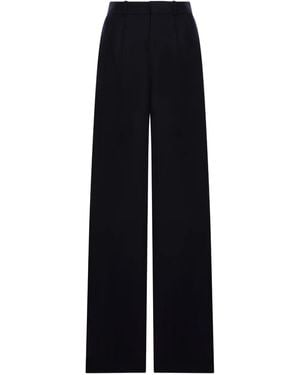 Saint Laurent Hose Mit Weitem Bein - Blau