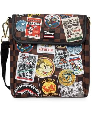 Sprayground X Disney Checkerboard Messenger Bag - Black