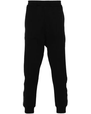 McQueen Tapered-Jogginghose Mit Logo-Streifen - Schwarz