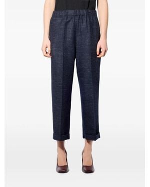 Liviana Conti Pantalon Plissé À Taille Élastiquée - Blue
