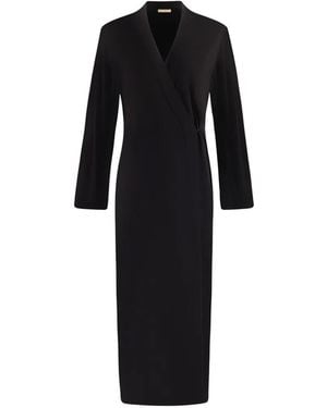 12 STOREEZ Daphne Wrap-Style Maxi Dress - Black