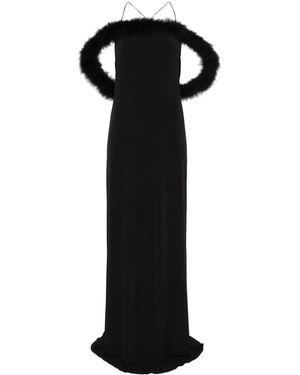 Coperni Boa Halo Maxi Dress - Black