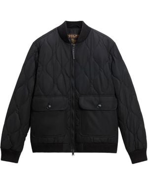 Woolrich Veste Bomber À Matelassage Oignon - Noir