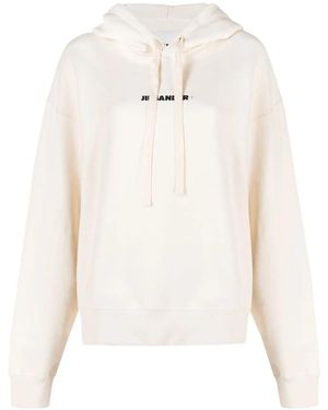 Jil Sander ドローストリング パーカー - ホワイト