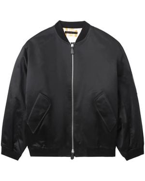 Jil Sander Zipped Sleeve Bomber Jacket - Black