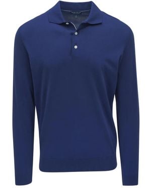 Peter Millar Klassisches Poloshirt - Blau