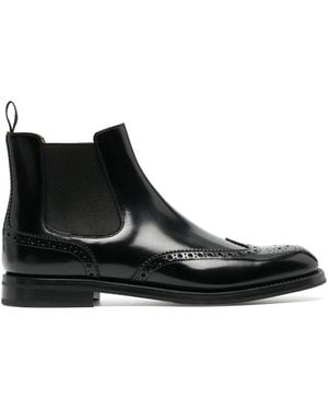 Church's Elegant Calf Leather Chelsea Ankle Boots - Black