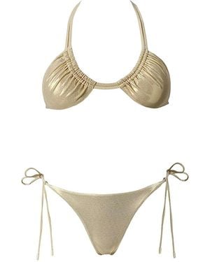 SOFIA ERHAN Bikini Con Cuello Halter - Neutro