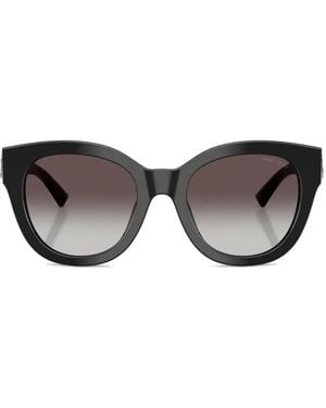Jimmy Choo Oval Frame Sunglasses - Grey